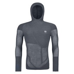 Ortovox Merino Thermovent Hoody Men's in Dark Grey Blend
